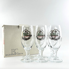 Vintage Biergläser 6er Set | Ritzenhoff Cristal | Barre Bräu | 0,3L | Sammler