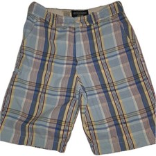 Abercrombie  Fitch Boys Plaid Shorts Size Large Multicolor Casual Preppy Summer
