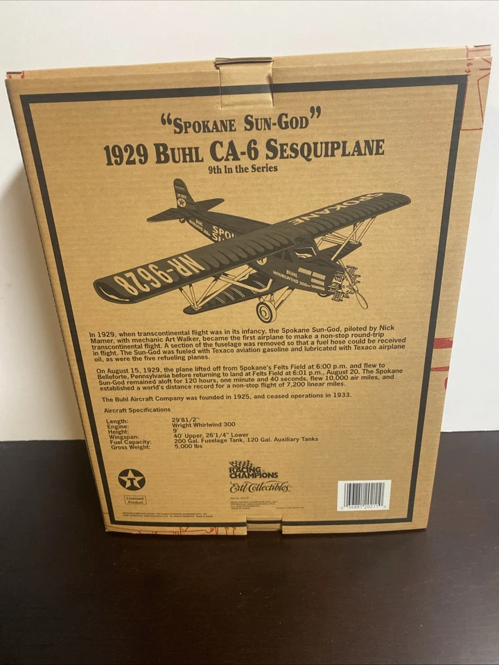 Wings of Texaco "Spokane Sun-God" 1929 Buhl CA-6 Sesquiplane ~ 9th in Series  - Image 3 of 3