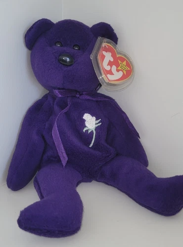 Vintage 1997 PRINCESS Diana Ty Beanie Baby made in China with PVC Pellets