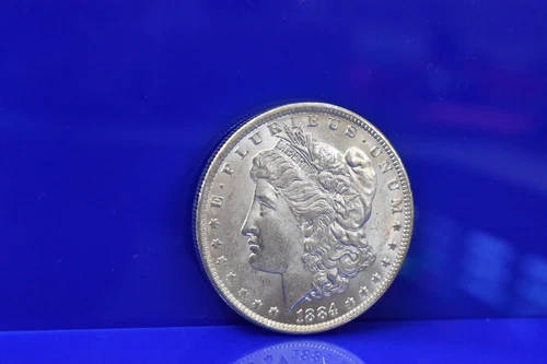 1884 O Silver Morgan Dollar BU Frosty White Mint State Lot C