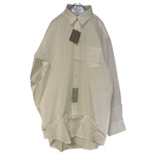 Aquascutum Club92 White Dress Shirt 41-82 L Cotton Long Sleeve Old Stock F/S