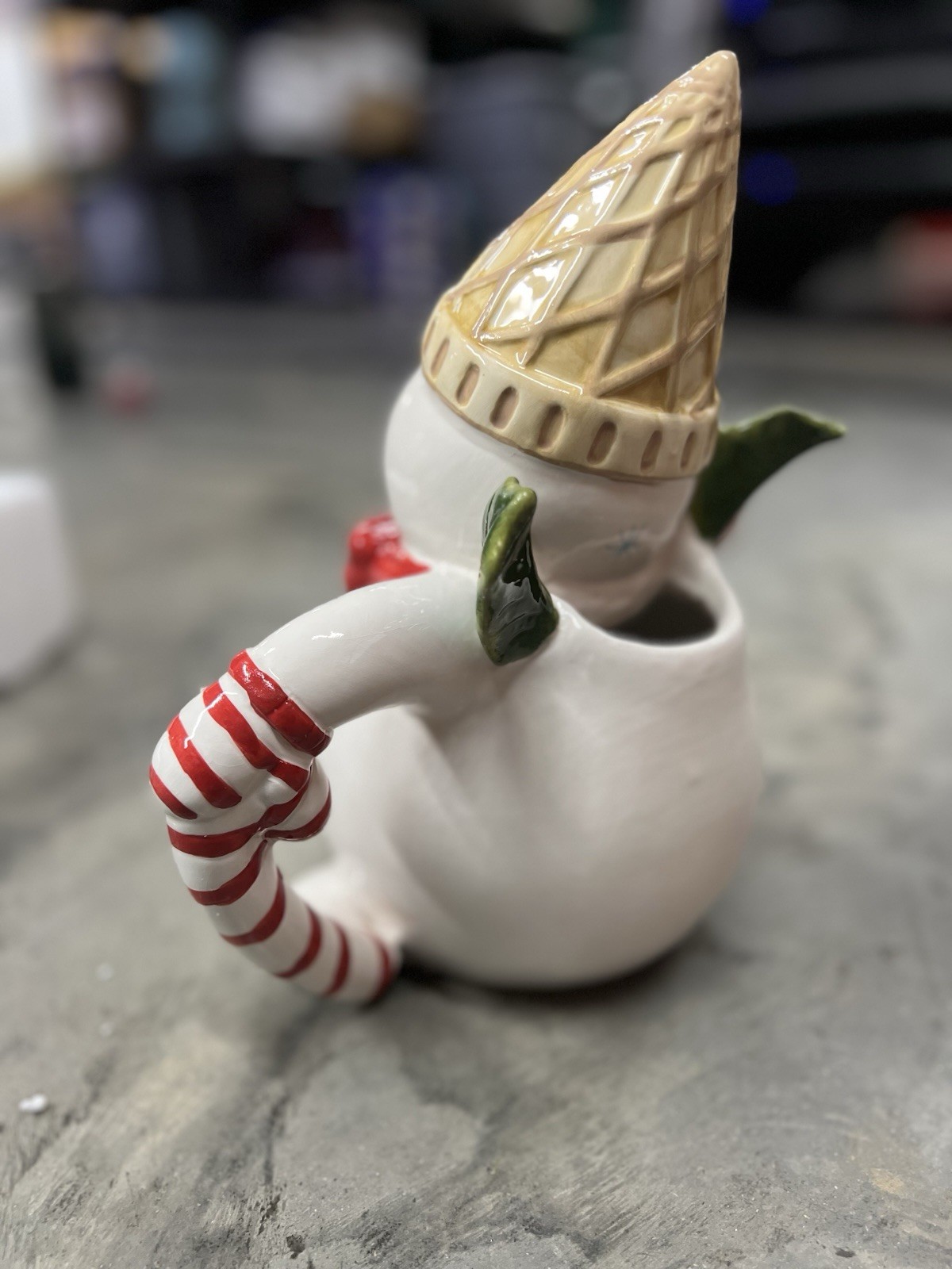 •NEW• 2023 Mr Bingle Fitz & Floyd Christmas Pitcher Snowman W/ Ice Cream Hat NIB