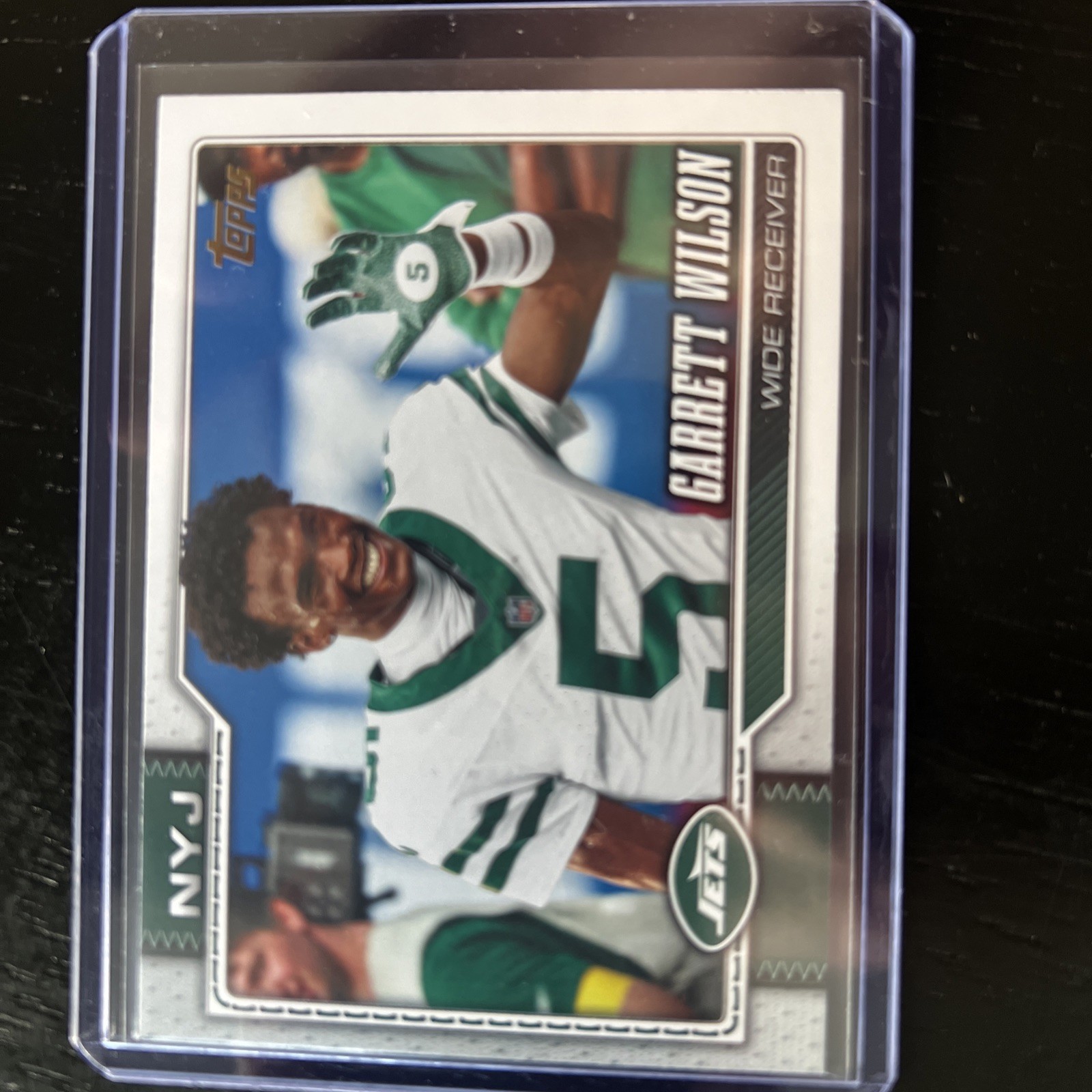 2025 Topps Garrett Wilson #159 GOLD MIRROR IMAGE VARIATION