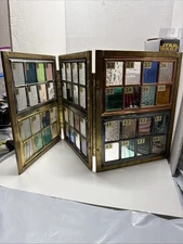 Salesman Sample Stained Glass Church Window Antique Architectural Brass Rare