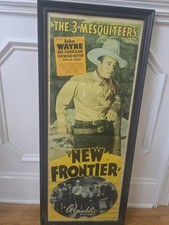 Rare Rare Rare John Wayne Lobby Poster  The 3 Mesquiteers THE New FRONTIER