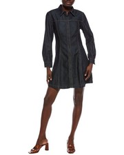 Madewell Seamed Denim Mini Shirtdress Women's