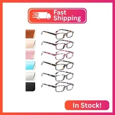 Kerecsen 6-Pack Reading Glasses Blue Light Blocking,Spring Hinge Readers for Men