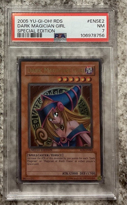 Konami Yu-Gi-Oh! PSA 7 Dark Magician Girl RDS Limited Edition