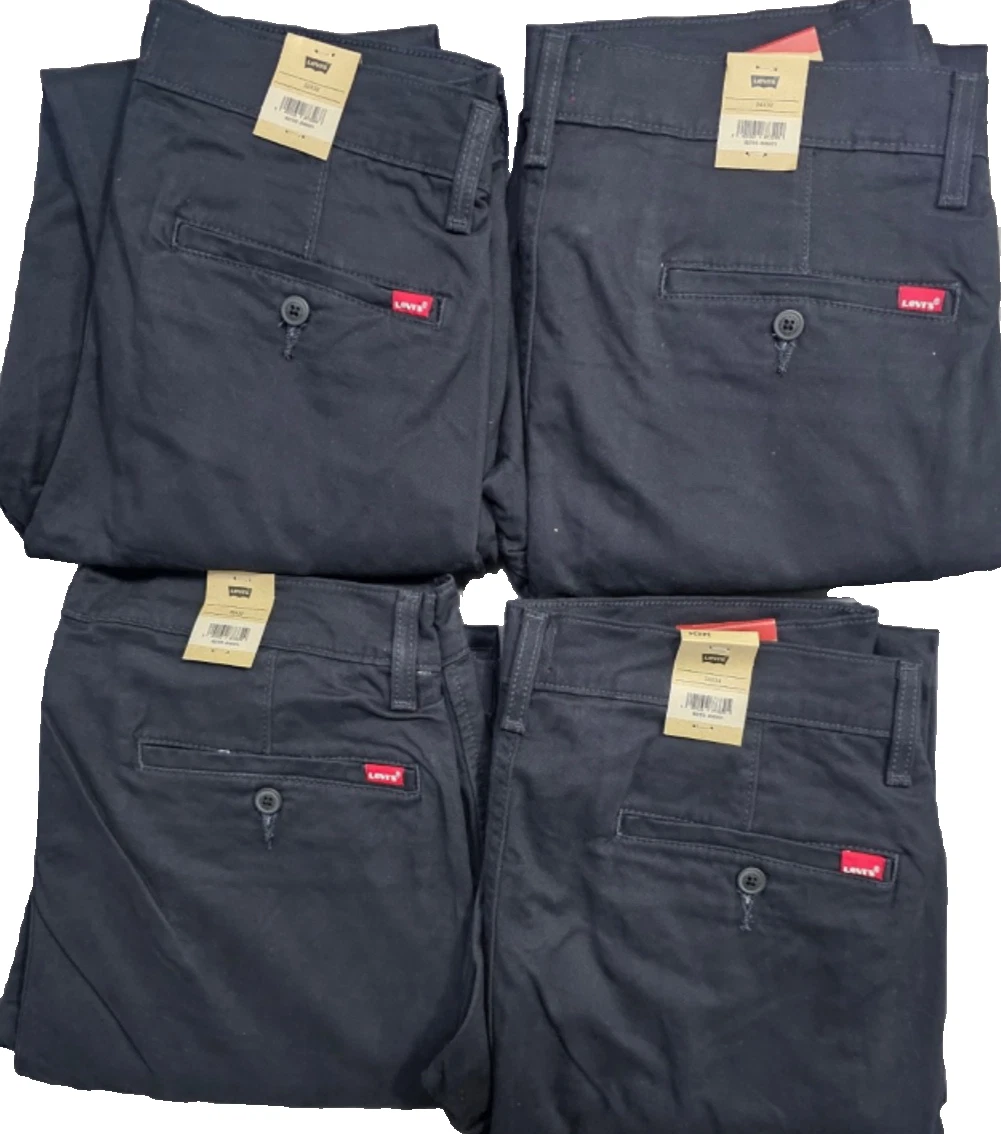 Levis Mens XX Chino Slim Taper Stretch Black Trouser All Sizes
Opens in a new window or tab