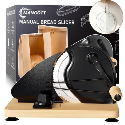 Upgraded Hand Crank Bread Slicer Manual Bread Slicer Adjustable Thickness