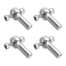 4PCS M3/3mm 26mm Linkage Rod End Tie Rod End Ball Head Joint Adapter Silver Tone