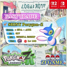 ✨6IV SHINY Porygon-Z + EVS 🚀 POKEMON LEGENDS ZA ✨Online delivery⚡ALPHA