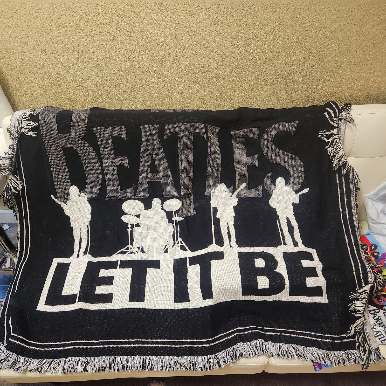 THE BEATLES BLANKET TAPESTRY LET IT BE eBay