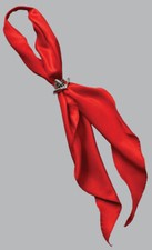 New Western Scarf Tie, Square Dance, Made in the USA, RED Polyester