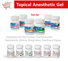 Dental Topical Anesthetic Gel 1oz Jar, Made in USA, Exp 02/27, 20 Benzormula