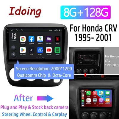 For 1997-2001 Honda CRV Radio Apple Carplay Car Stereo GPS Navi 1998 1999 2000