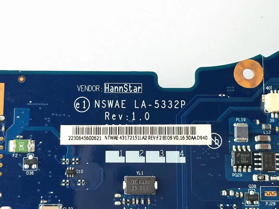 K000085590 LA-5332P Motherboard For Toshiba satellite L555D Laptop AMD ddr2 - Image 3 of 4