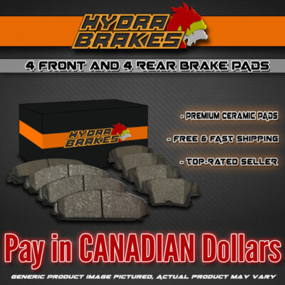 FITS 2001 2002 2003 PONTIAC AZTEK AWD Ceramic Brake Pads F+R