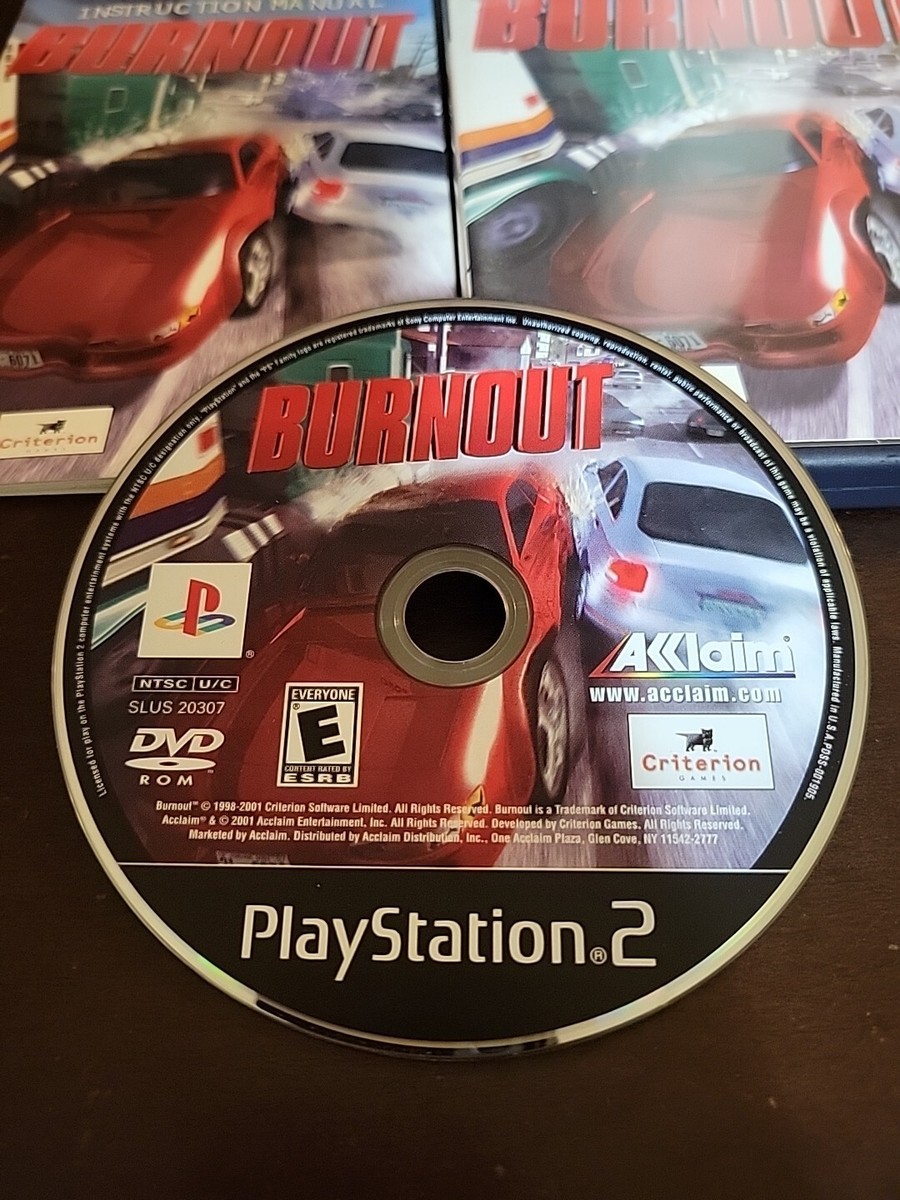 Burnout (Sony PlayStation 2, 2001) COMPLETE 21481232902| eBay