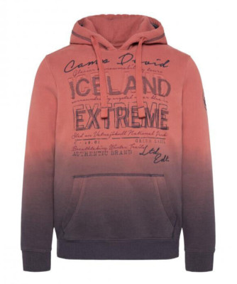 Camp David Dip Dye Hoodie mit Label-Stickereien red sand CG2410-3403-21