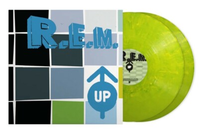 REM VINYL UP LIMITED EDITION REMHQ EXCLUSIVE GREEN MARBLE COLOUR DOUBLE LP 