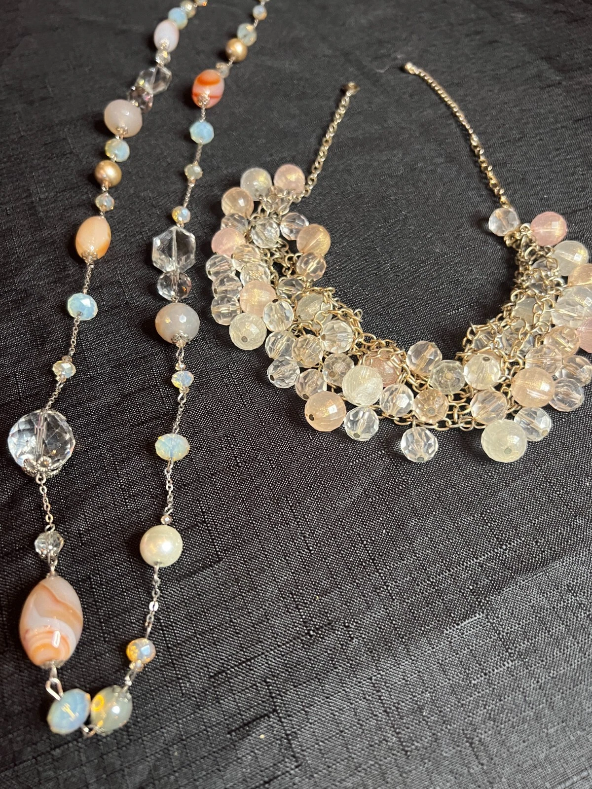 VETEMENTS Lotto di 2 collane moda corallo rosa oro