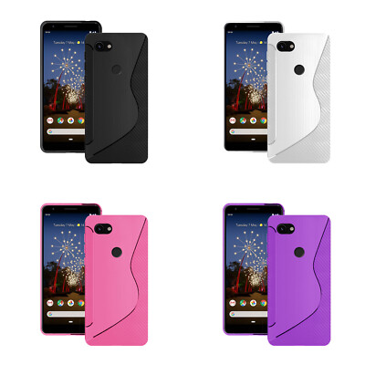 Für Google Pixel 3A XL Hülle S-Linie Silikon Gel Haut Stoßfest Telefonabdeckung