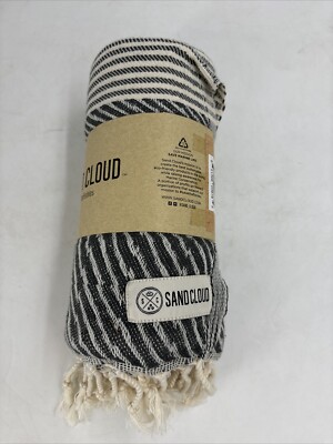 NEW Sand Cloud Apollo Micro Stripe  Towel Gray 37'' x 67''   Awesome Item