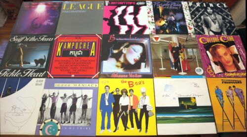 Lot (15) 1980s Rock & Pop Vinyl Records VG+ & NM- B-52s Culture Club Prince - Afbeelding 1 van 17