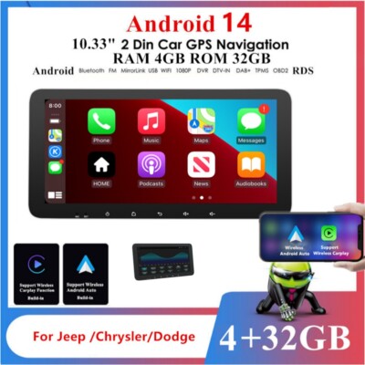 10.33'' For Android 14 Carplay Car Stereo Radio GPS For GMC Chevrolet Chevy