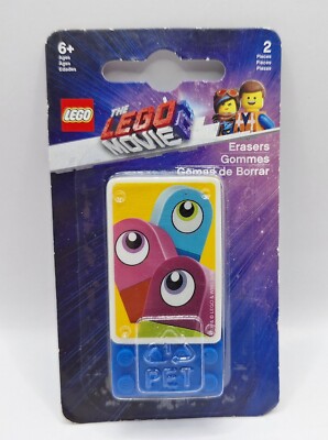 The LEGO Movie 2 Duplo Eraser 2 Piece Set NEW/NOS/SEALED