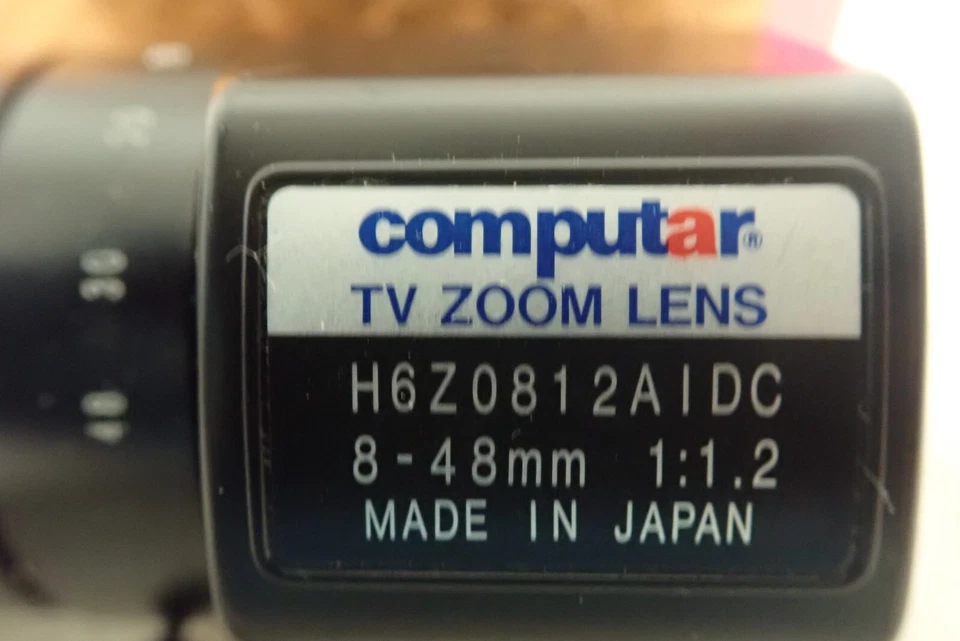 Computar H6Z0812AIDC 8-48mm 1:1.2 TV Zoom Lens - Image 3 of 4