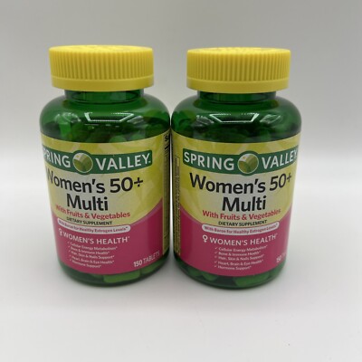 Spring Valley Women's Multi Tablets, 5 Month Supply, 150 Count EXP 03/26 2 Pack