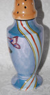 Noritaki Hand Painted Blue Lusterware Sugar Shaker with Floral Design — photo 2