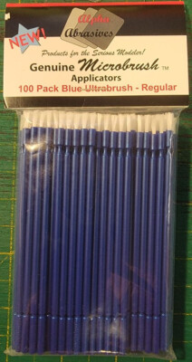 Hobby Needs ALPHA ABRASIVES 1350 Microbrush Applicators BLUE Regular ...