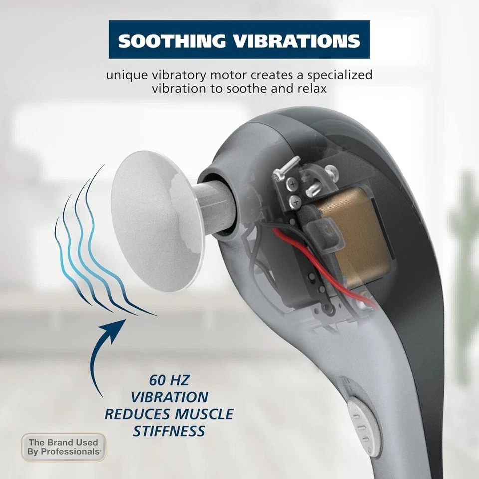 Masajeador Eléctrico Cuerpo Muscular Alivio del Dolor Percusión Portátil Cuello Espalda Terapia Foto 2 de 4