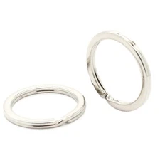 Split Key Ring Polished Nickel 3/4 Inch 10 Pack 1811-02