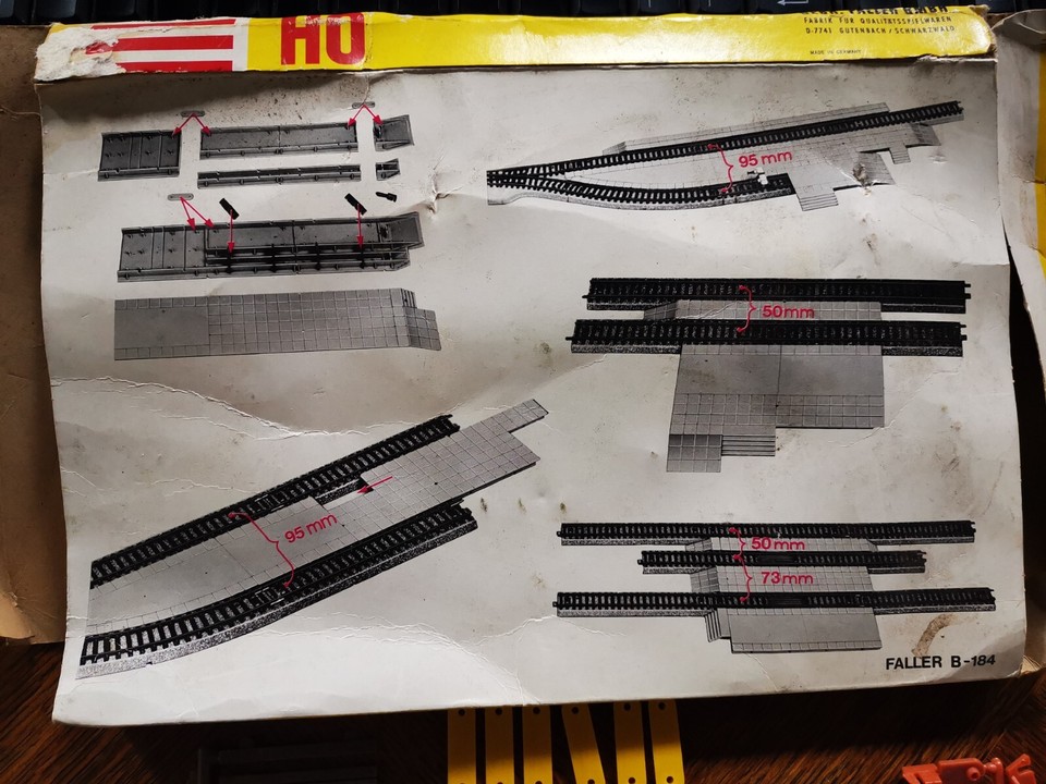 FALLER HO model railway betweentrack spacing platform eBay