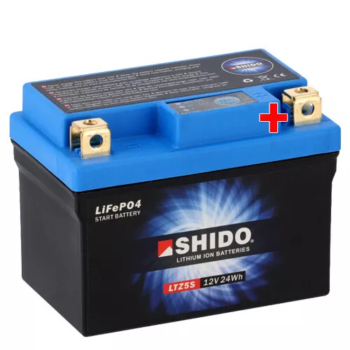 Motorrad Batterie Shido Lithium LTZ5S / YTZ5S, 12V|CCA:120A (113x69x85mm) - Bild 1 von 4