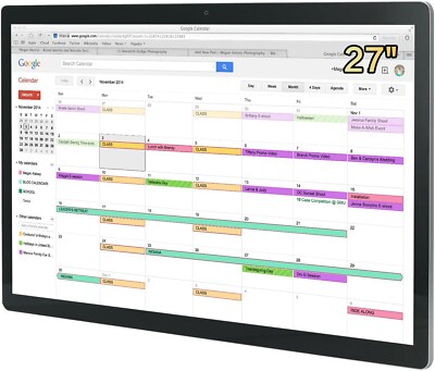 27 inches Touchscreen Digital Calendar & Wall Planners, Smart Whiteboard Calenda