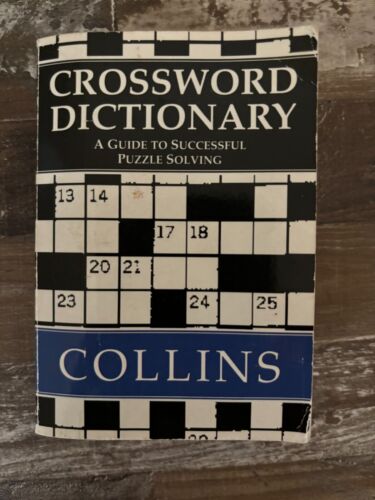 Collins Crossword Dictionary a guide to successful puzzle solving 1986 Pocket  - Picture 1 of 4