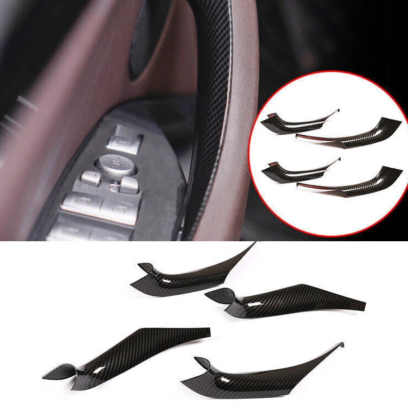Carbon Fiber Car Interior Door Armrest Strip Trim for BMW X3 G01 X4 G02 18-2021