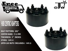 2pc 3 Thick 5x5 71.5 Hubcentric Spacer Adapter Fits Jeep