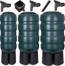Water Butt Rainwater Collector Space Saving Plastic Storage Tank All Sizes