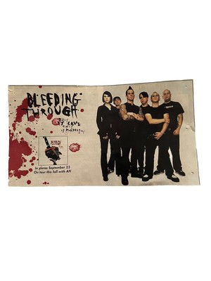 Bleeding Through Magazine Clipping 4.5x8 Vintage 2003 This Is Love This Is Murde