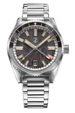 New Zelos BLACKTIP 200m GMT METEORITE 41mm Watch - DEALER & WARRANTY