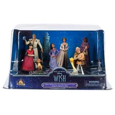 Disney Store Official Wish Deluxe 8 Figure Play Set New/Dented Box