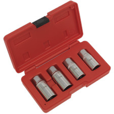 Image of Stud Extractor Set 4pc 1/2"Sq Drive Metric | AK723 Sealey New