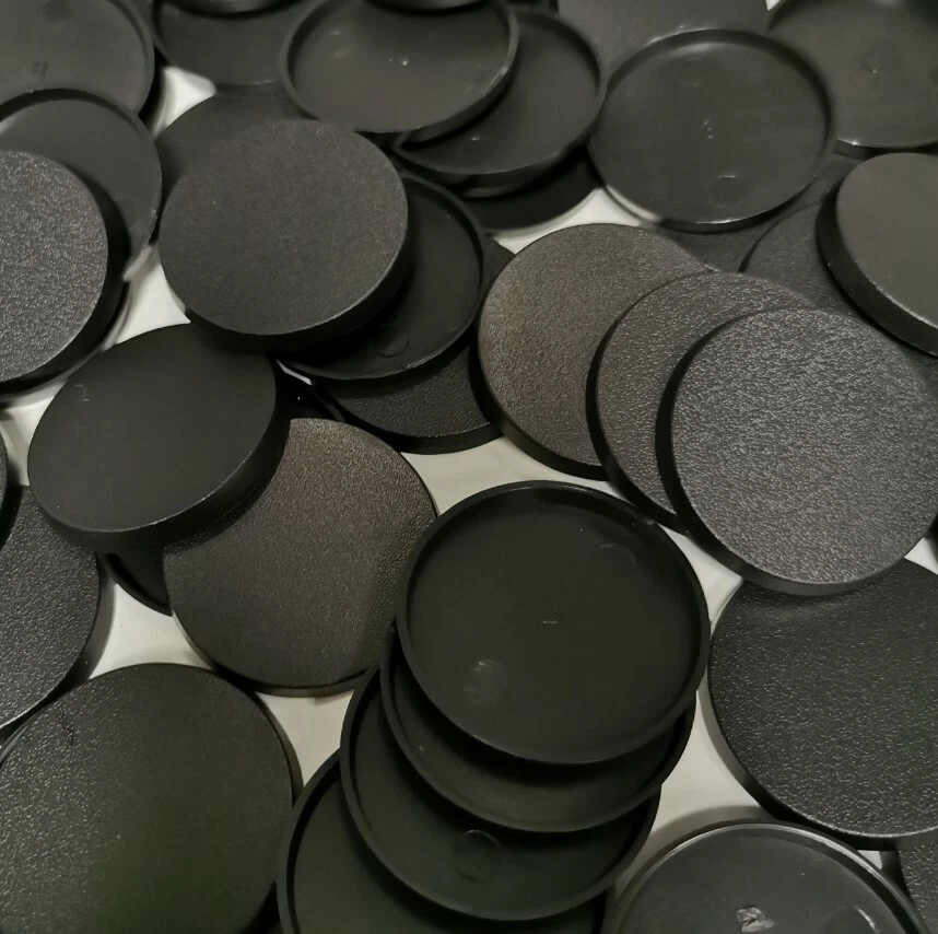 40mm Round Bases for Warhammer 40k, AoS, Infinity, Miniatures (Choose Quantity)
